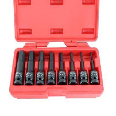 Mega Ss08 8pcs 1 2" Sq Dr Hex Bit Sockets Set